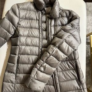 Woolrich Metallic Gray Puffer Jacket